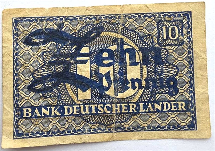 Банкнота 10 пфеннигов - Германия, 1948 год 14329