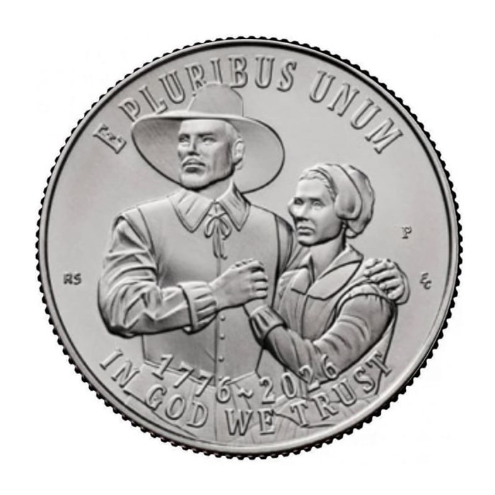 25 центов - Мэйфлауэрское соглашение, США, 2025 год, двор P 14995