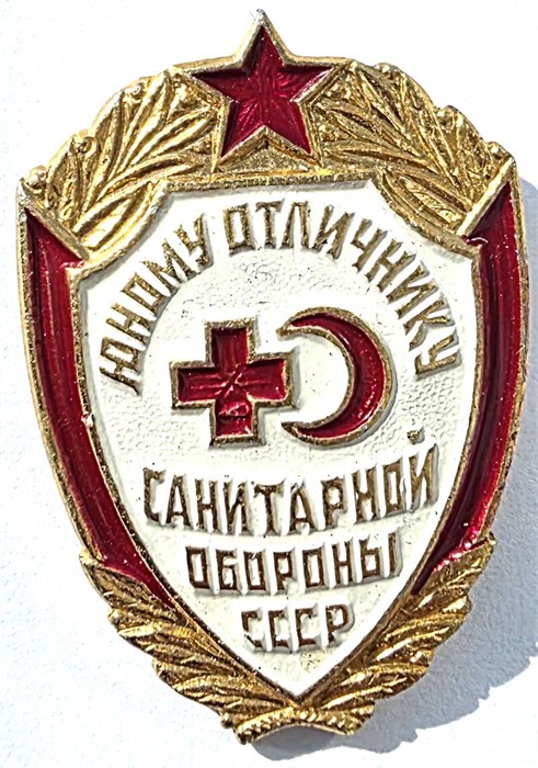 Значок - Юному отличнику санитарной обработки 15478