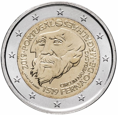 2 евро - 500 лет кругосветному плаванию Магеллана, Португалия, 2019 год, UNC 15729