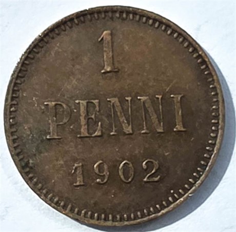 1 пенни - 1902 год, Русская Финляндия 16027
