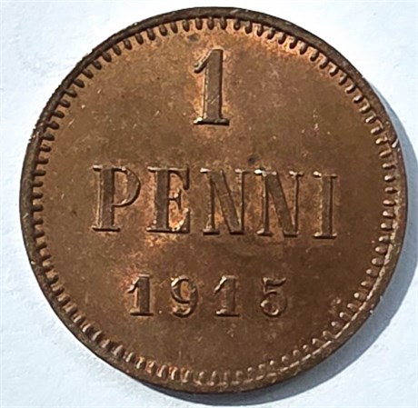 1 пенни - 1915 год, Русская Финляндия 16029