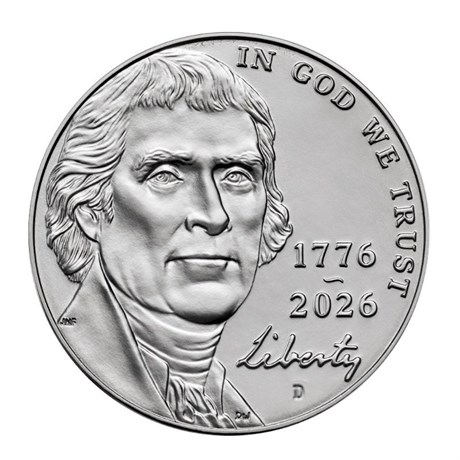 5 центов - 250 лет Независимости США, США, 2026 год 16288