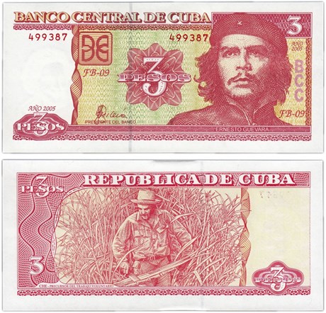 Банкнота 3 песо - Куба, 2005 год, UNC 16881