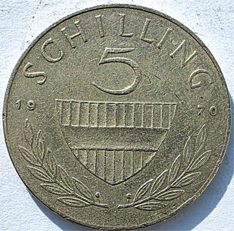 5 шиллингов - Австрия, 1970 год 16984