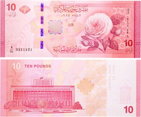Банкнота 10 фунтов - Сирия, 2025 год, UNC 17008