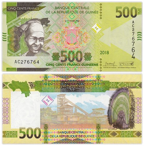 Банкнота 500 франков - Гвинея, 2017 год, UNC 17191