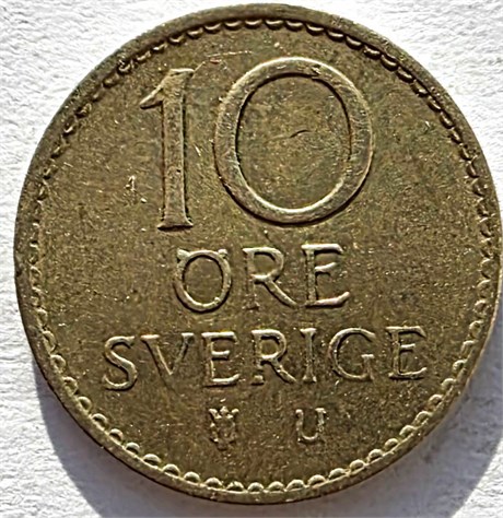 10 оре - Швеция, 1968 год 17438