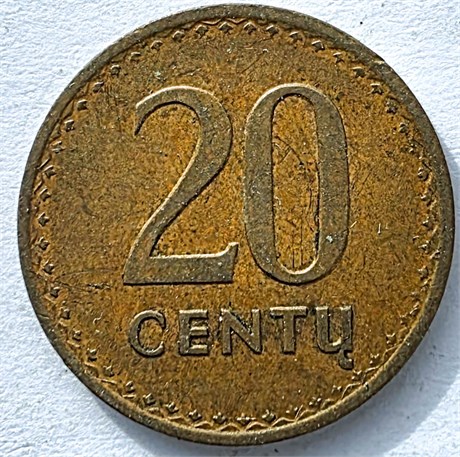 20 центов - Литва, 1991 год 17473