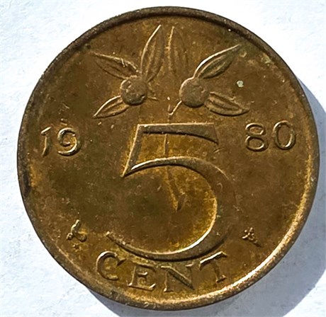 5 центов - Нидерланды, 1980 год 17645