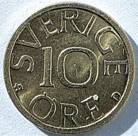 10 оре - Швеция, 1989 год 17665