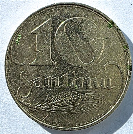 10 сантимов - Латвия, 1922 год 17680