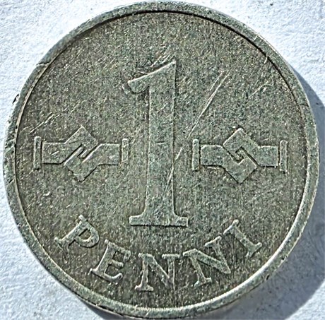 1 пенни - Финляндия, 1973 год 17693