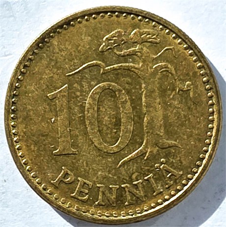 10 пенни - Финляндия, 1972 год 17695