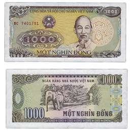 Банкнота 1000 донг - Вьетнам, 1988 год, UNC 17123