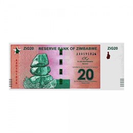 Банкнота 20 зиг - Зимбабве, 2024 год, UNC 17225