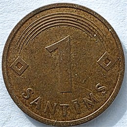 1 сантим - Латвия 17497
