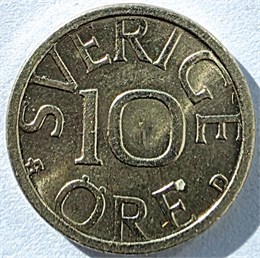 10 оре - Швеция, 1989 год 17665