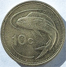 10 центов - Мальта, 1986 год 17668