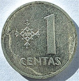 1 цент - Литва, 1991 год 17670