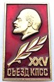 Значок - 25 съезд 14244