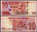 Банкнота 10 долларов - Зимбабве, 2020 год, UNC 14434