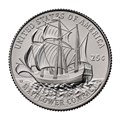 25 центов - Мэйфлауэрское соглашение, США, 2025 год, двор D 14996