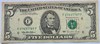 Банкнота 5 долларов США, 1995 год (оборотные) 16614