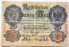 Банкнота 20 марок - Германия, 1910 год 16628