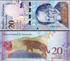 Банкнота 20 боливар - Венесуэла, 2018 год, UNC 16936