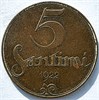 5 сантим - Латвия, 1922 год 16987