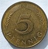 5 пфеннин - Германия, 1989 год 17528