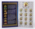 Набор монет - 12 Апостолов + Иисус Христос, (13 монет в альбоме) 12365