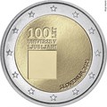 2 евро - 100 лет основанию Люблянского университета, Словения, 2019 год, UNC 12734