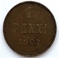 1 пенни - Русская Финляндия, 1907 год 13329