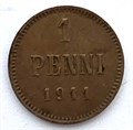 1 пенни - Русская Финляндия, 1911 год 13330