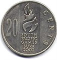 20 центов - Тихоокеанские игры 2003, Фиджи, 2003 год 13716