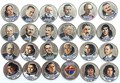 Набор монет - Космонавтика, цветная эмаль, 24 монеты 13944